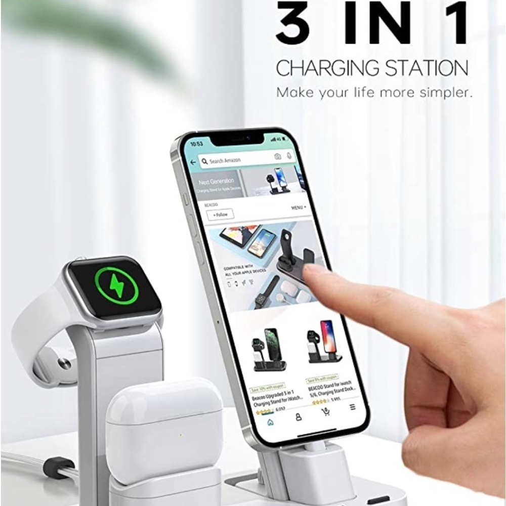 3 in 1 Charging Station (white)